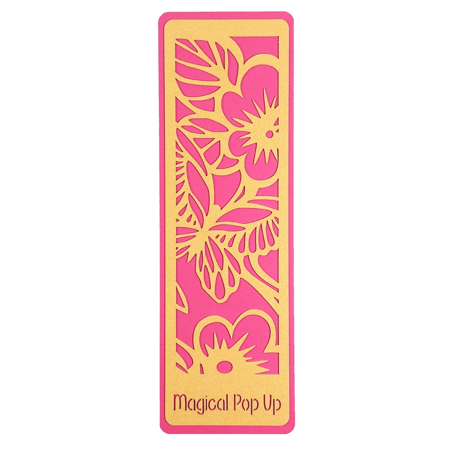 Marcador livro borboleta Marcador de livro com uma borboleta cortada em papel dourado