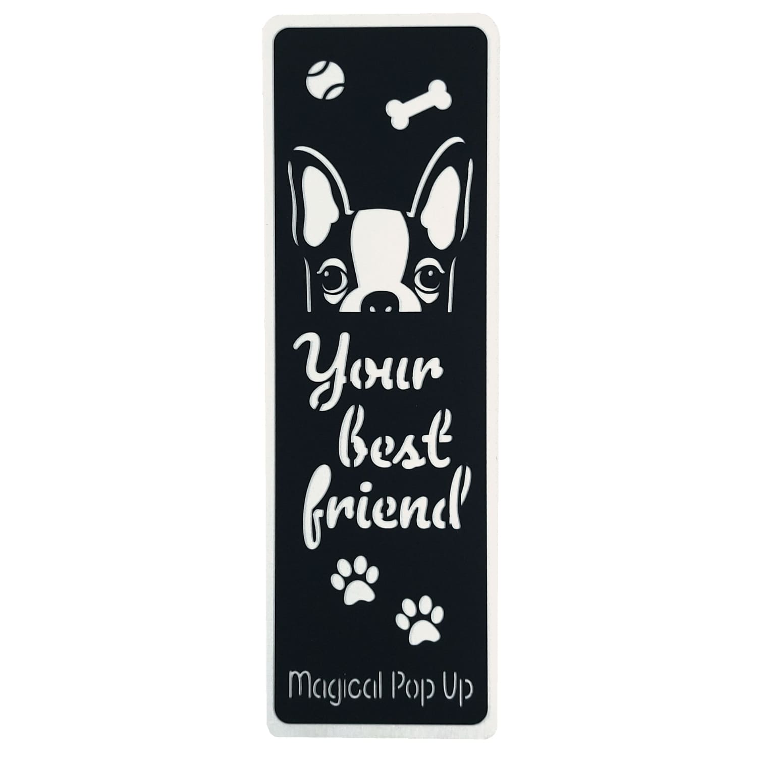 Marcador livro buldog francês Marcador de livro com buldogue francês