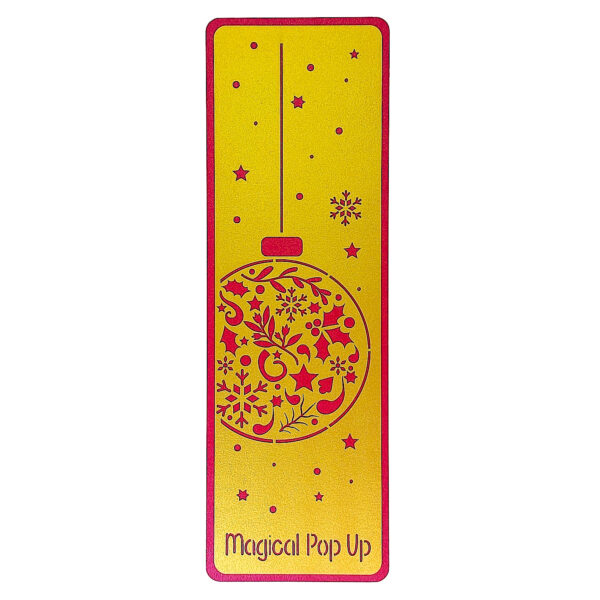 Marcador de Livros bola de Natal encarnada