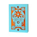 Postal Caveira Mexicana Azul