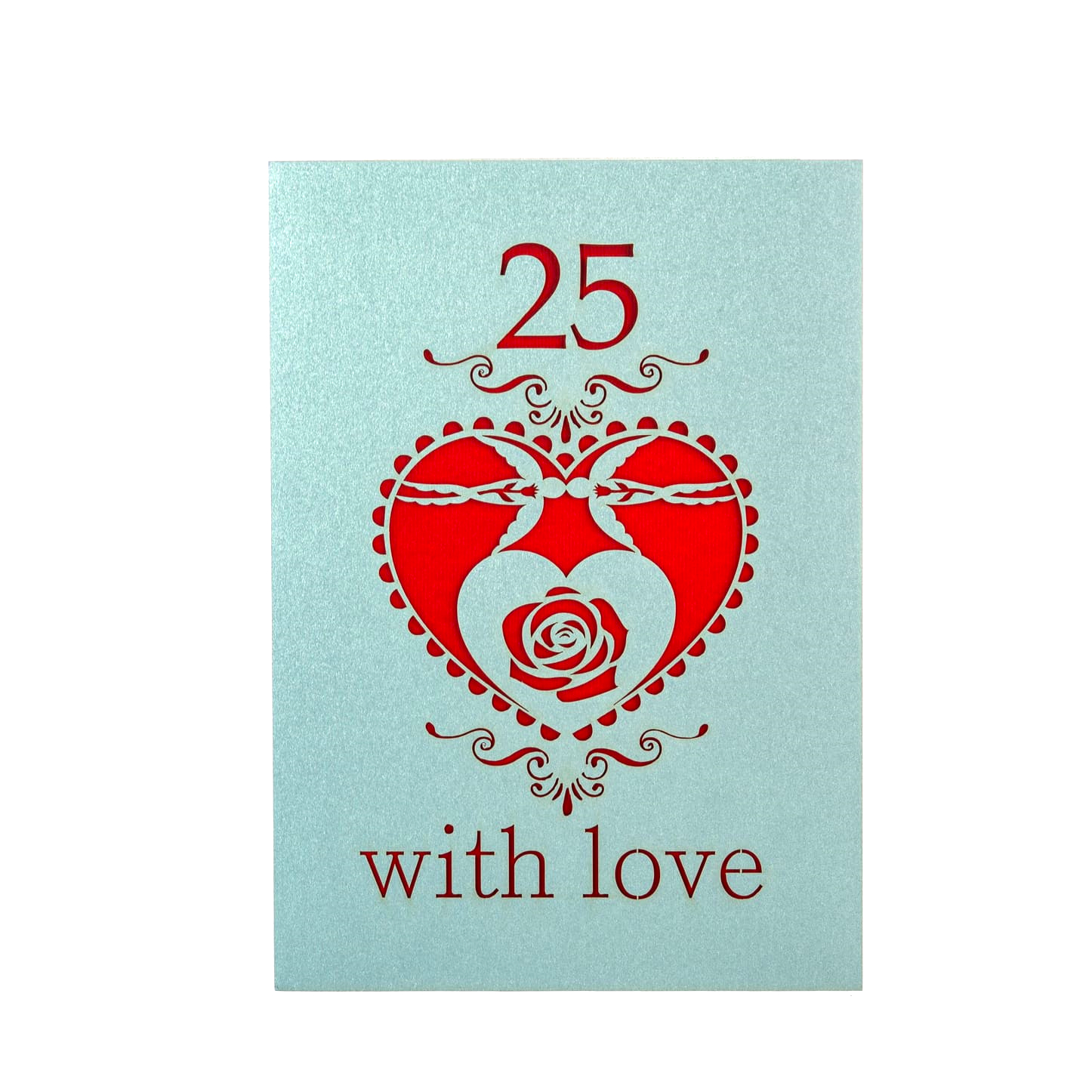 Postal bodas de prata Postal 25 Anos com Amor - Image 1